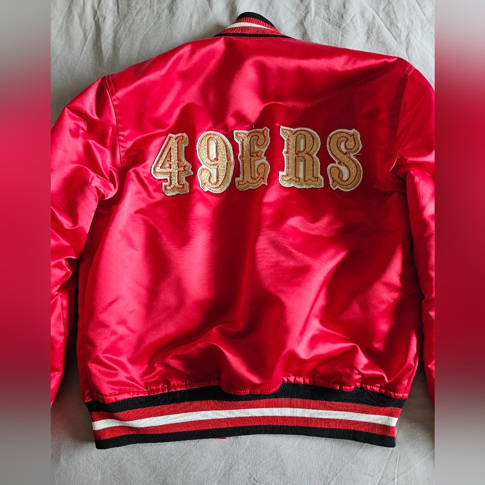 SF 49ers Vintage Starter Red Jacket